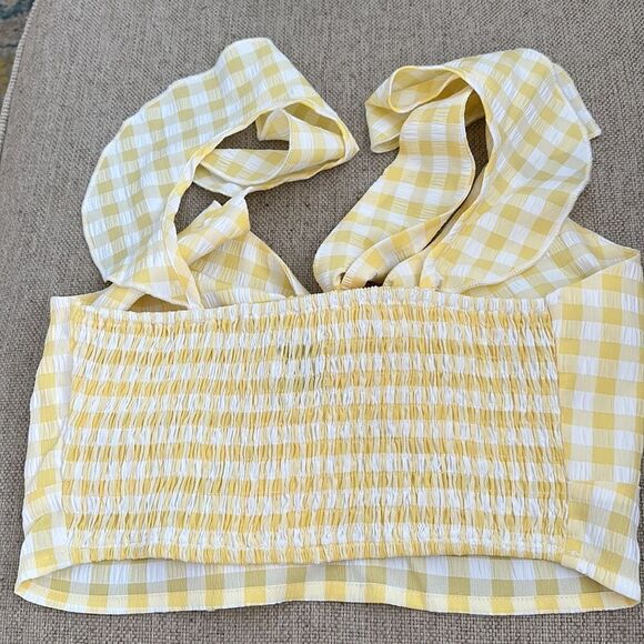 NWOT SNDYS Croatia Top in Yellow Gingham -sold on revolve - Picture 5 of 7